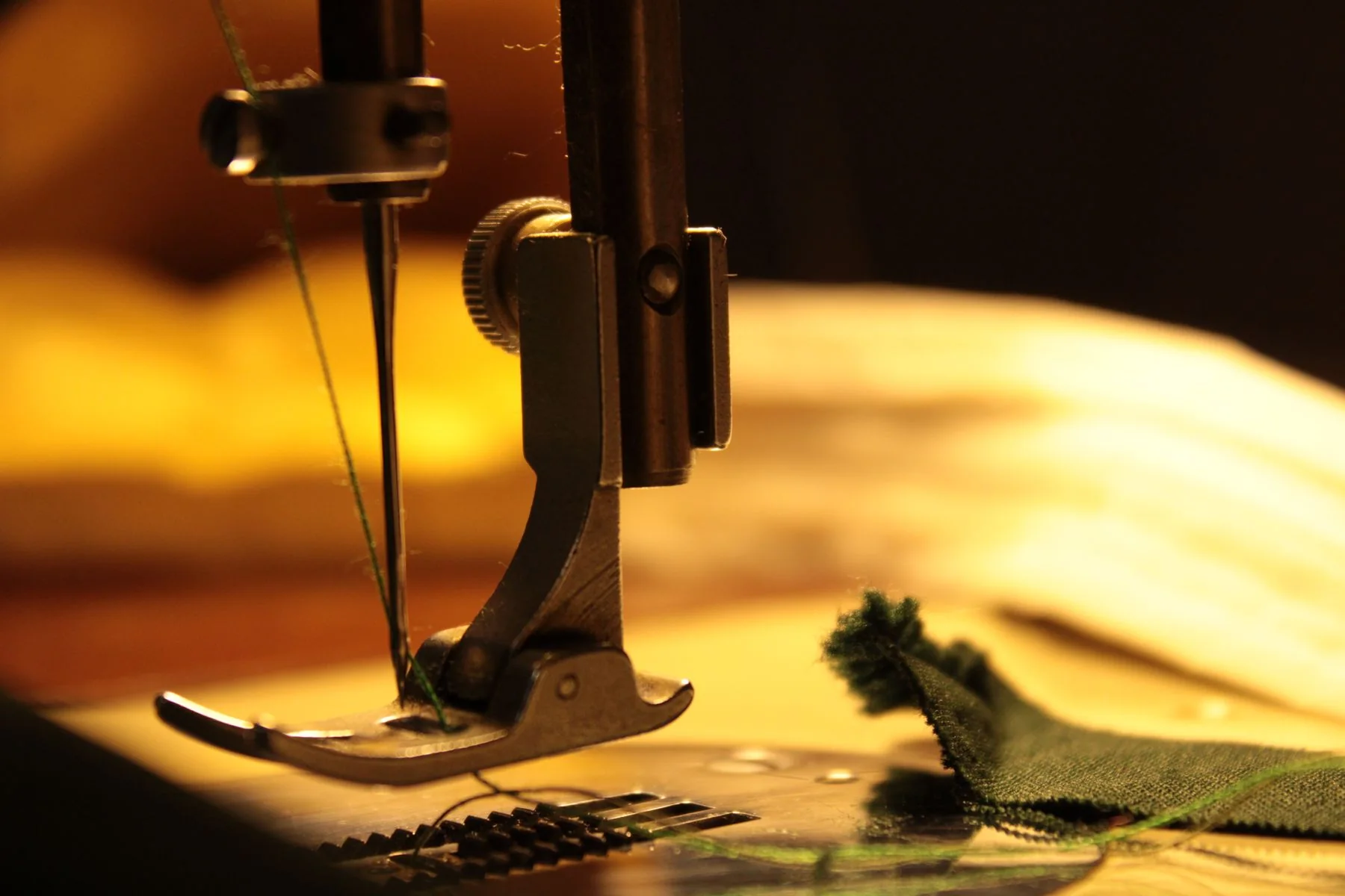 Illustrative: close-up of stitching. Licensed stock photograph, not taken during our production.