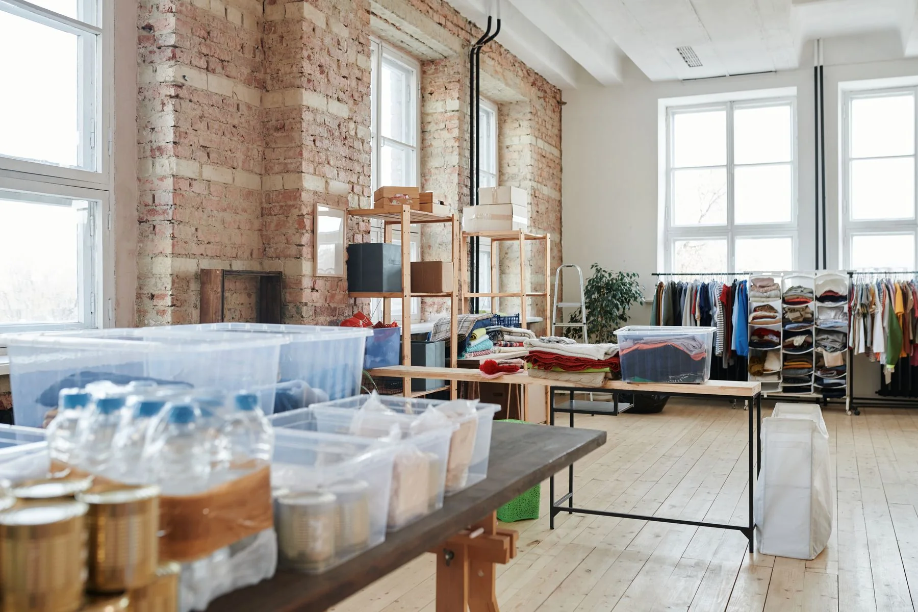 Illustrative: a storage aisle of finished goods. Licensed stock photograph, not our own warehouse.